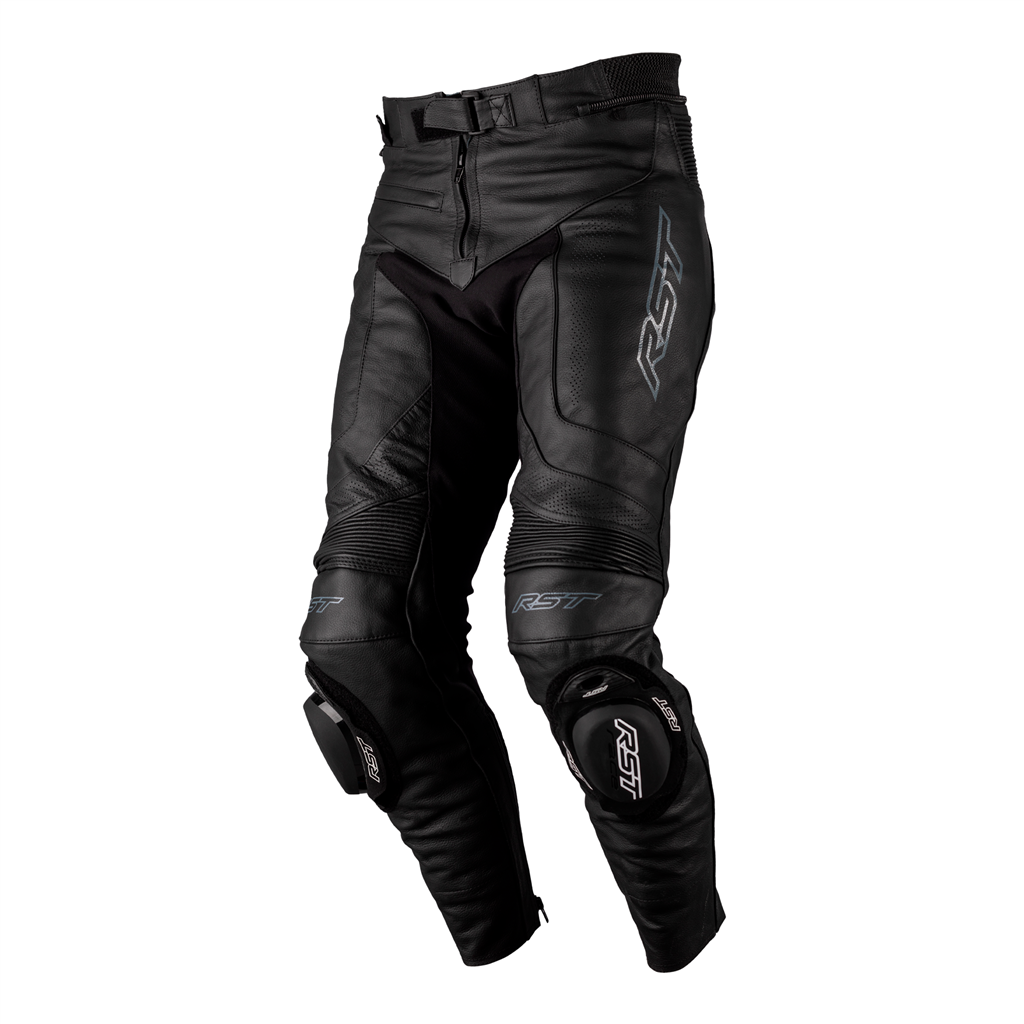RST S1 CE AAA Ladies Womens Leather Motorcycle Motorbike Trousers Jeans - Black