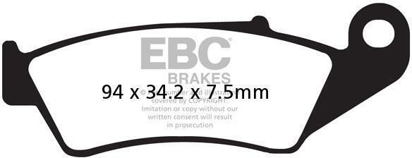EBC - MX-S 185 - MXS Series Off Road Moto-X Race Sintered Brake Pads