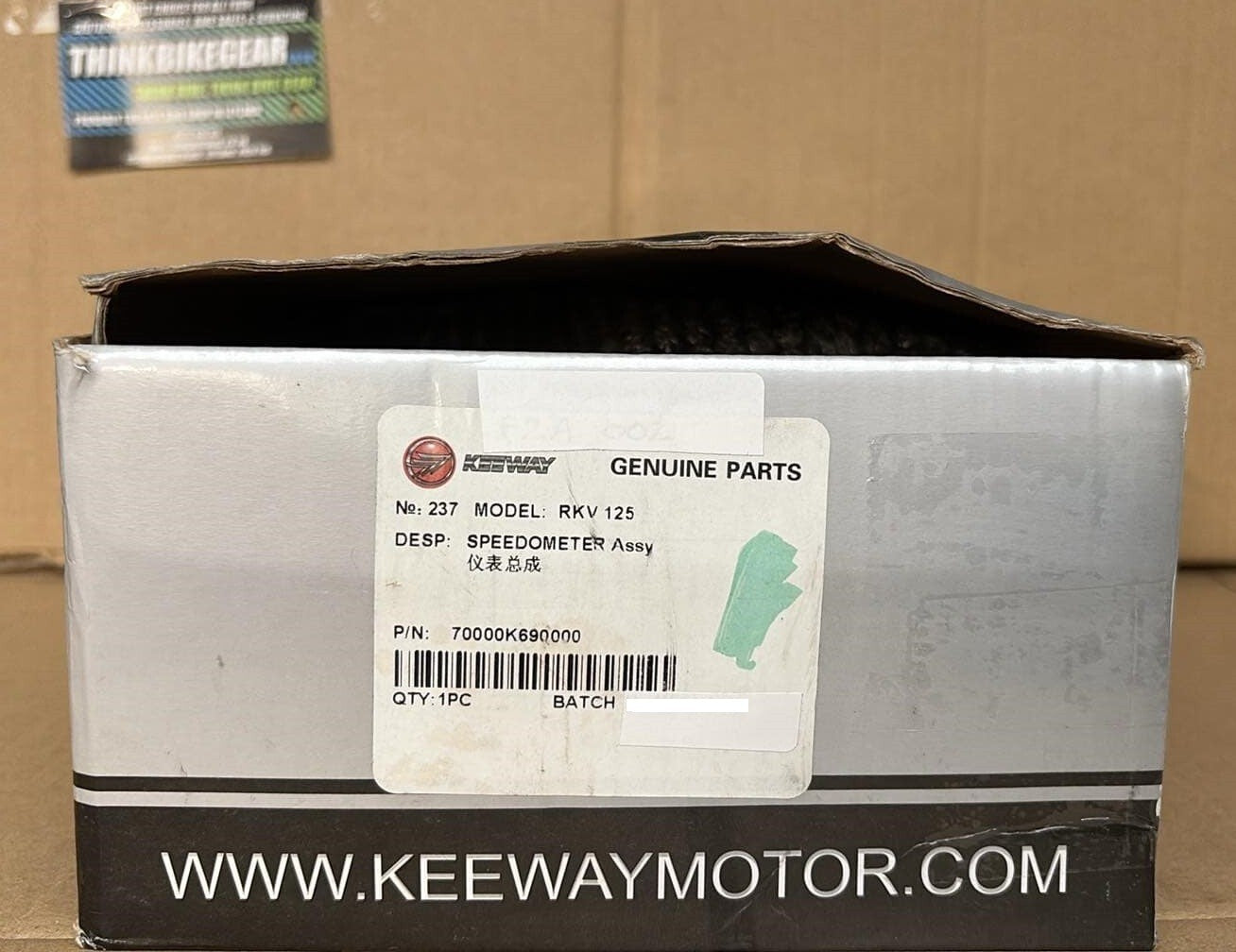 Unused Genuine Keeway Speedometer Clock Assembly, For RKV 125 - 70000K690000
