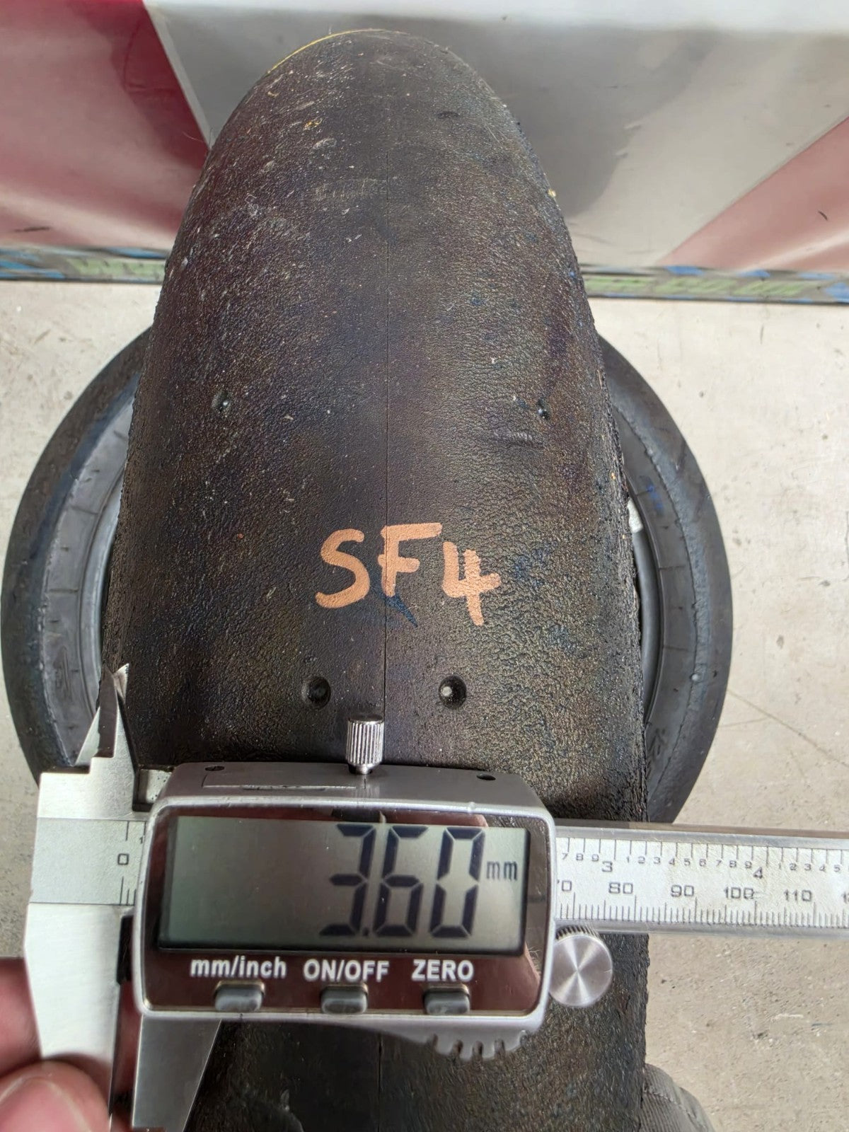 Pirelli Diablo Superbike SC1 125/70-17 Used BSB Scrub Motorcycle Tyre - SF4