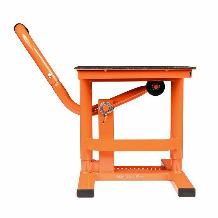 BikeTek MX Off Road Enduro Motorcycle Motorbike Lift Comp Stand - Orange