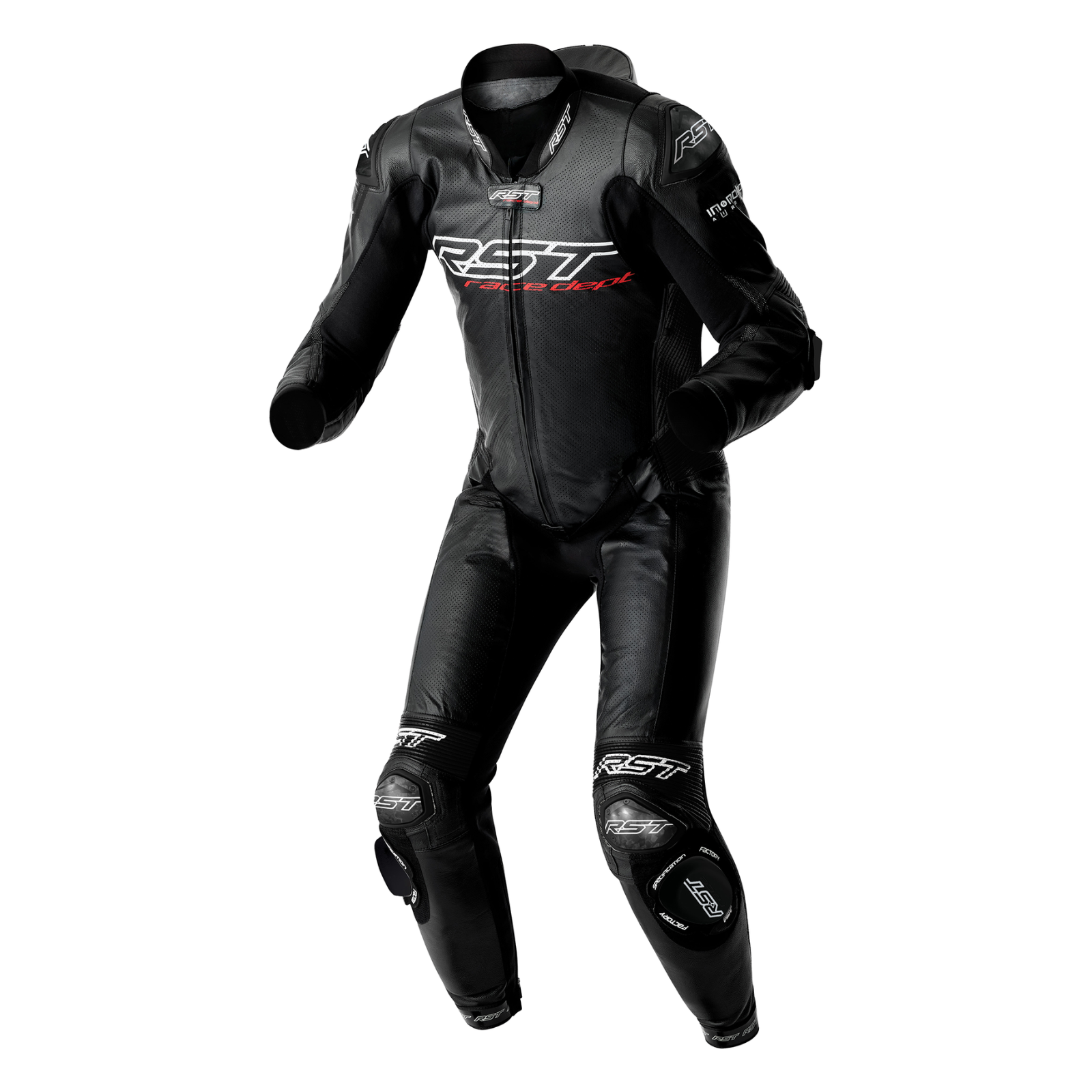 RST V4.2 Evo D3O Kangaroo Leather Airbag Mens Motorcycle Motorbike Leather Suit