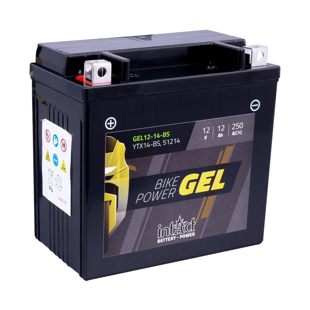 intAct YTX14-BS Gel Bike-Power Motorcycle Motorbike Factory Activated Battery