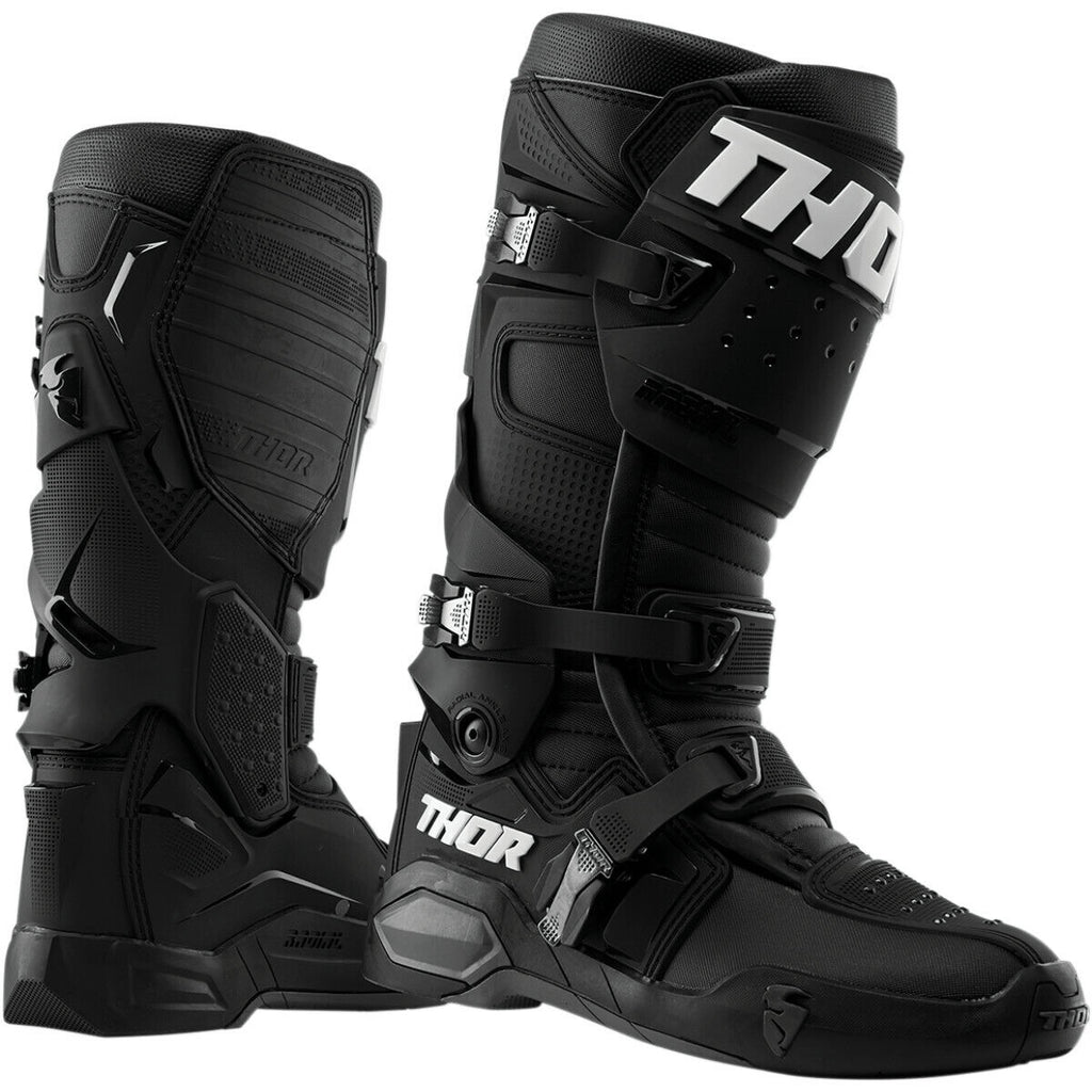 Thor Radial MX Motocross Off Road Motorcycle Motorbike Boots - Black