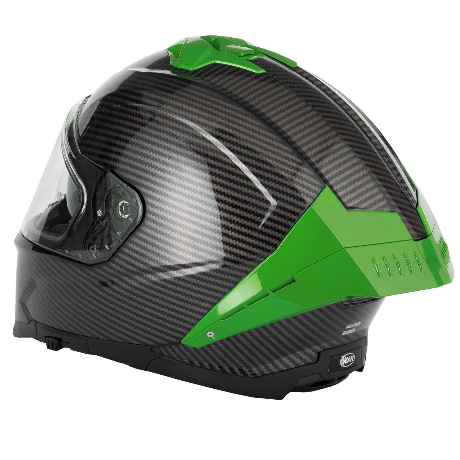 Vcan H162 X-Zero Green ECE2206 ACU Gold Motorcycle Motorbike Full Face Helmet