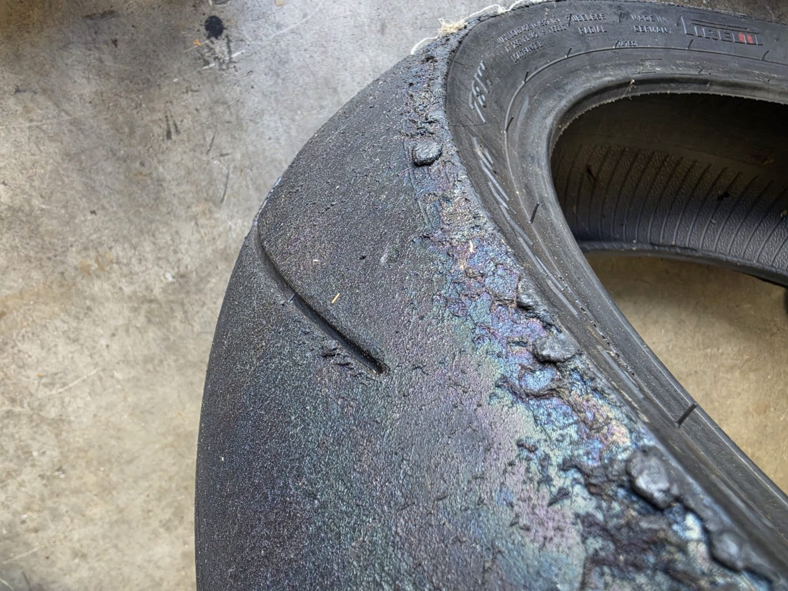 Pirelli Diablo Supercorsa Rear 190/60-17 Part Worn BSB Scub Motorcycle Tyre