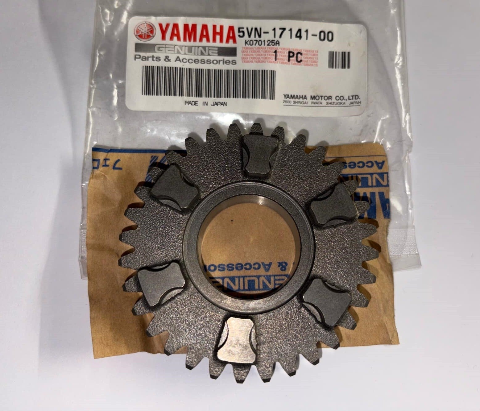 Genuine Yamaha XV1700, XV1600, XVZ1300 4th Pinion Gear (32T) - 5VN-17141-00