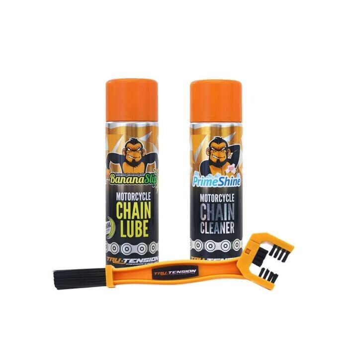 Tru-Tension Motorcycle Motorbike Chain Clean & Lube Bundle Ideal Gift