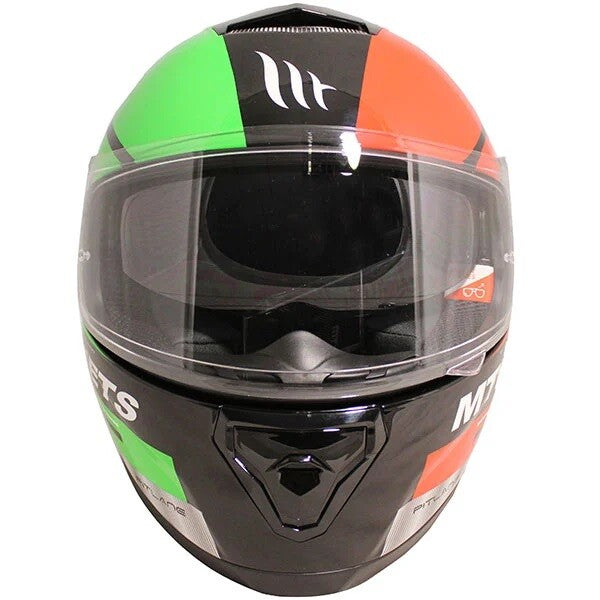 MT Thunder 3 SV Pitlane Motorcycle Motorbike Full Face Helmet Gloss Red White