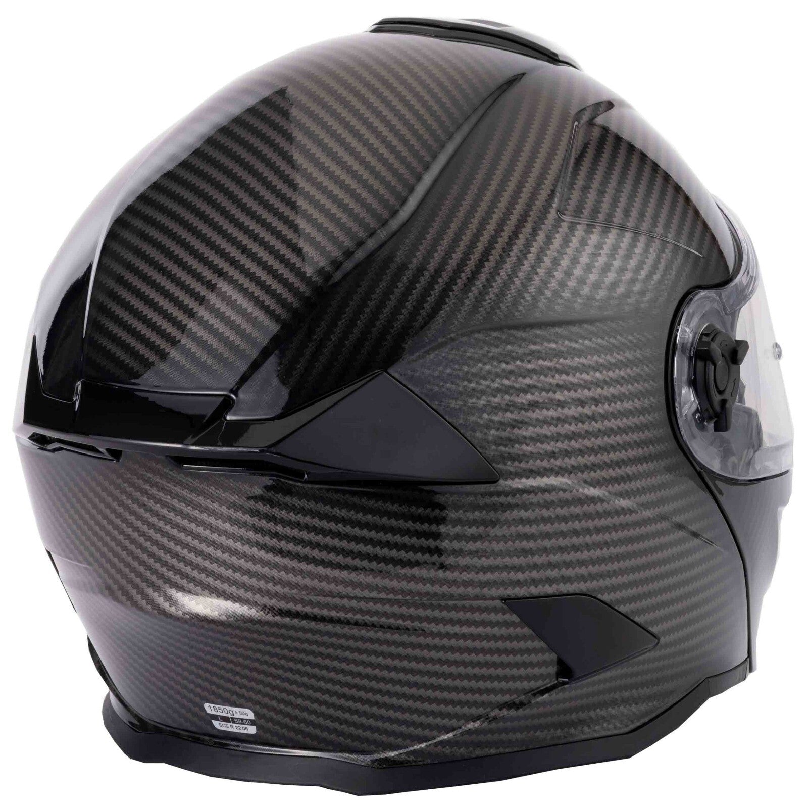 VCAN H276 Sonic Flip Front Carbon Effect ECE 2206 Motorcycle Motorbike Helmet