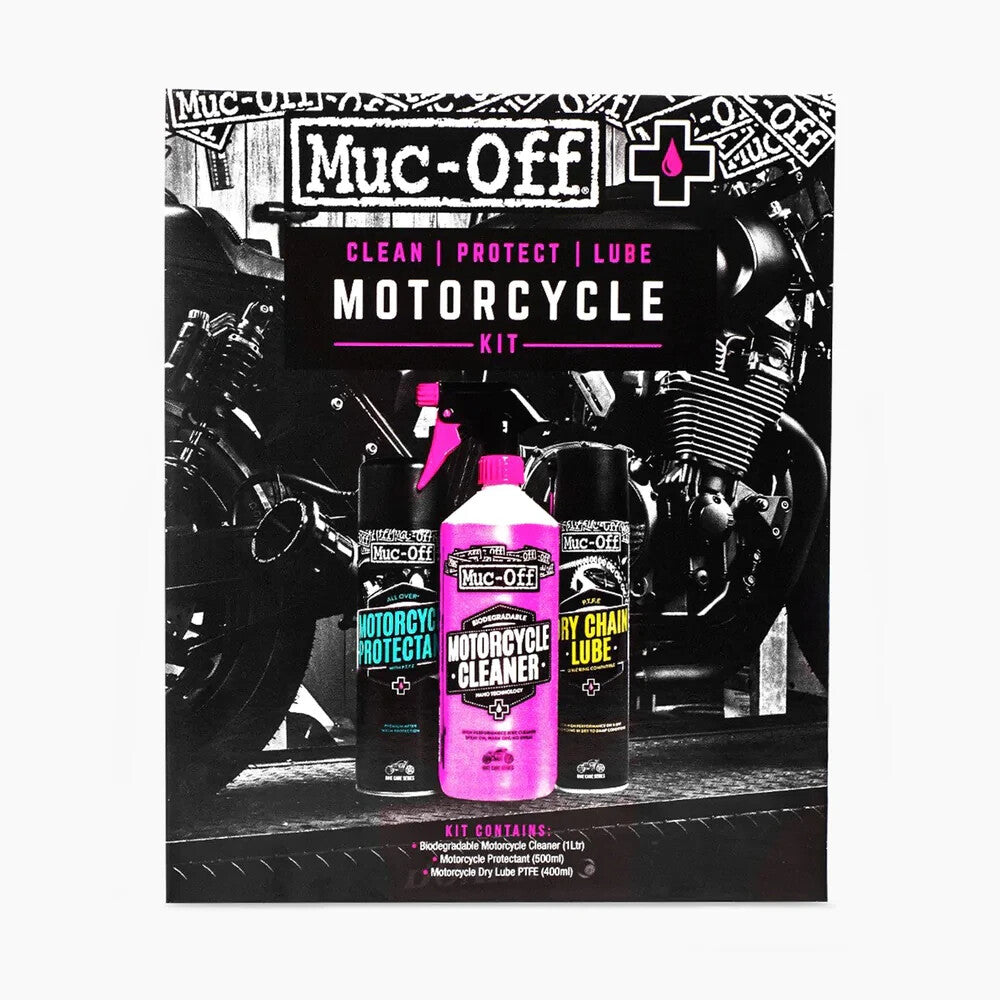 Muc-Off Motorcycle Motorbike Clean Protect Lube Kit Perfect Stocking Filler