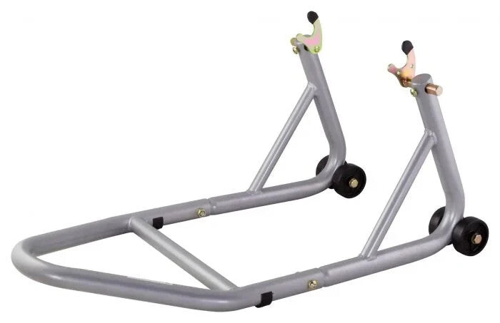 BikeTek Race Lightweight Bobbin Fitment Rear Motorcycle Track Paddock Stand Grey