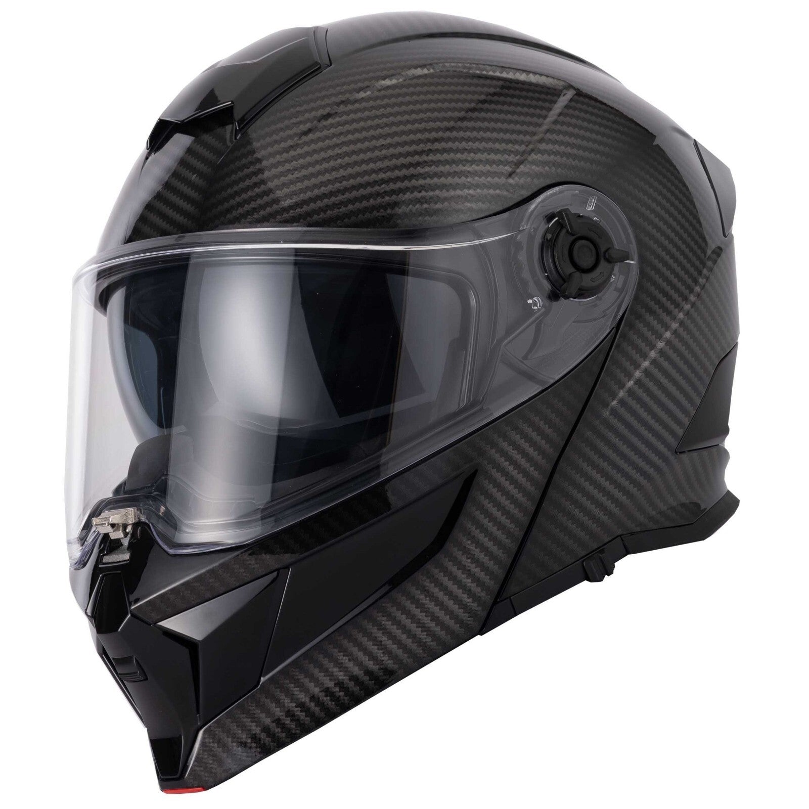 VCAN H276 Sonic Flip Front Carbon Effect ECE 2206 Motorcycle Motorbike Helmet