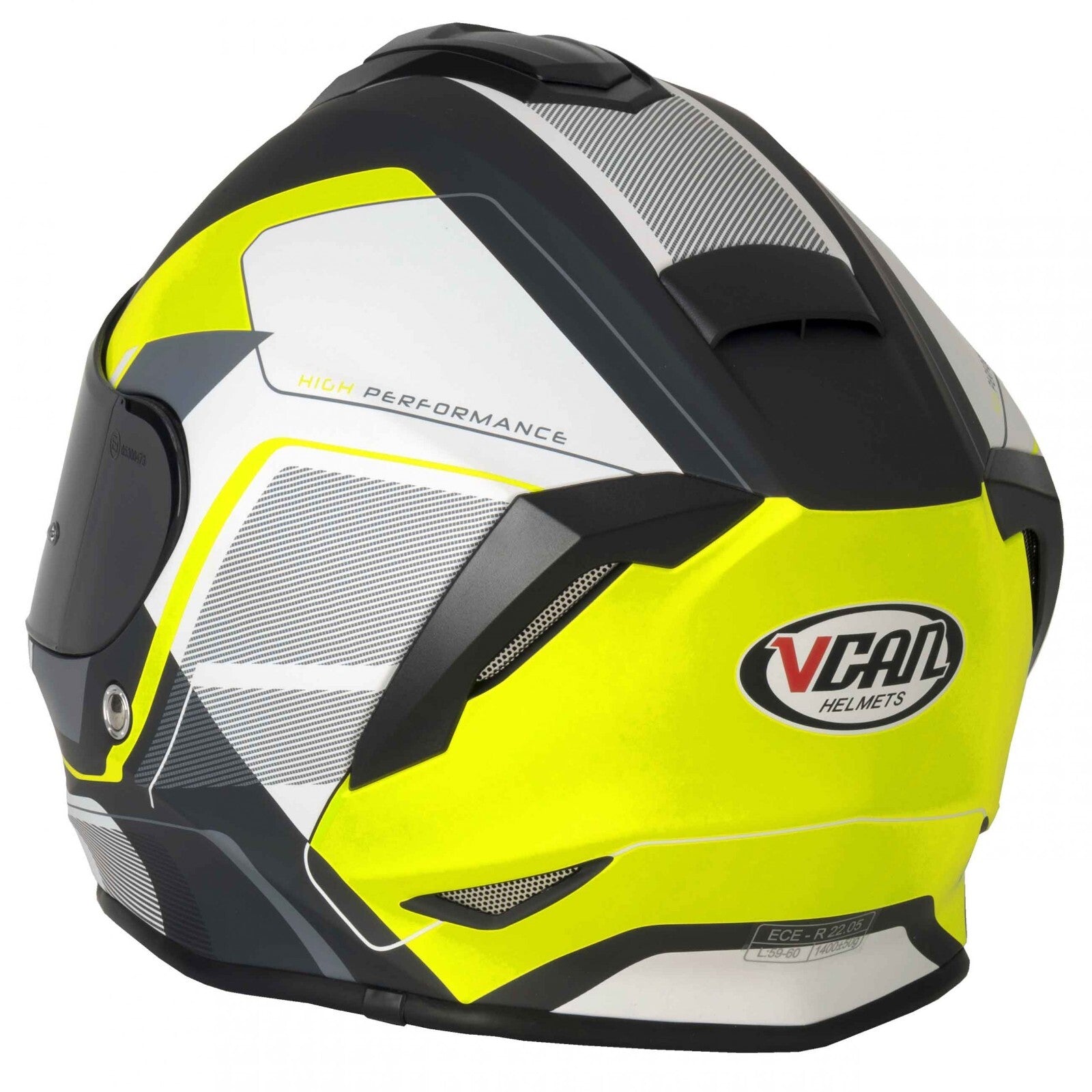 VCAN V151 Full Face Pulsar Yellow ACU Gold Motorcycle Motorbike Helmet Black Yel
