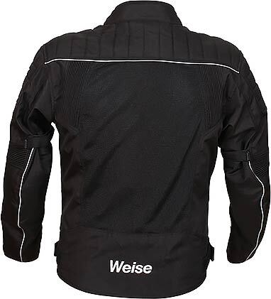Weise Scout CE AA Mesh Air Summer Textile Motorcycle Motorbike Jacket - Black