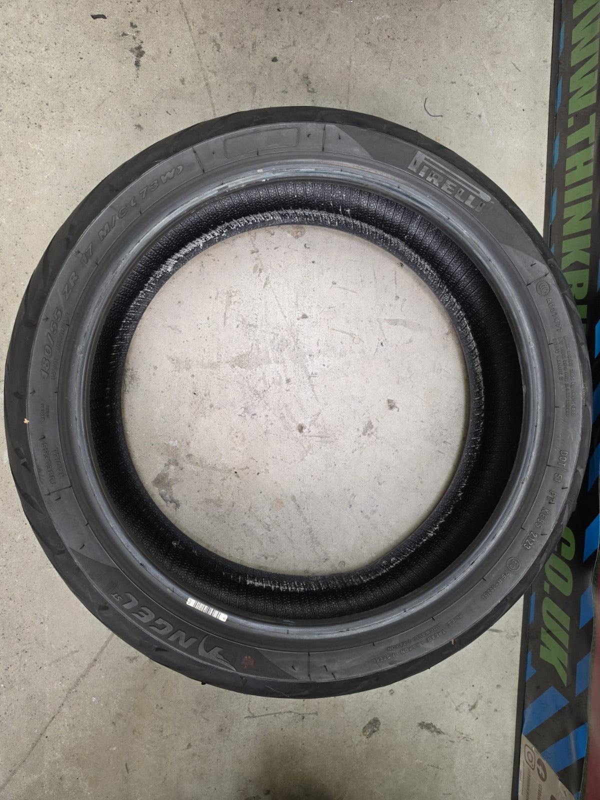 Pirelli Angel ST 180/55 17 rear motorcycle tyre- used, good condition tyre