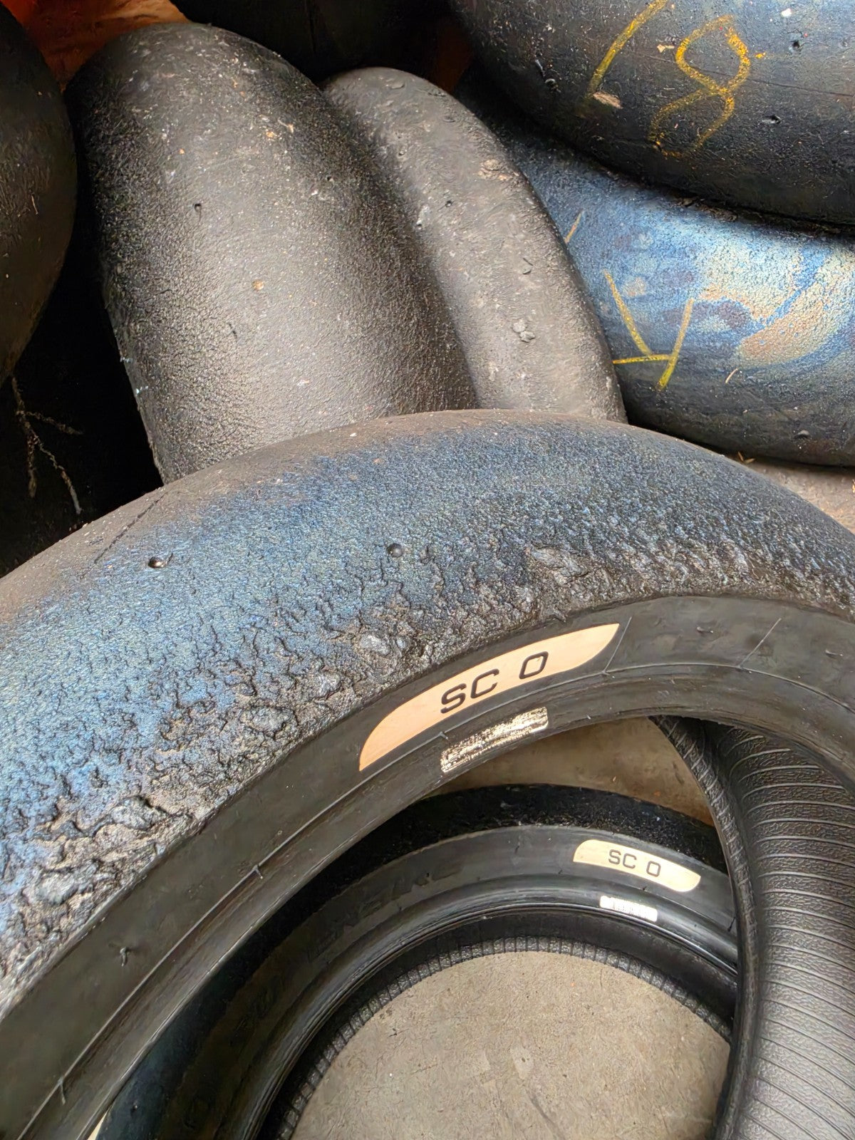 Pirelli Diablo Superbike SC0 190/60-17 Used BSB Scrub Motorcycle Tyre - SR8