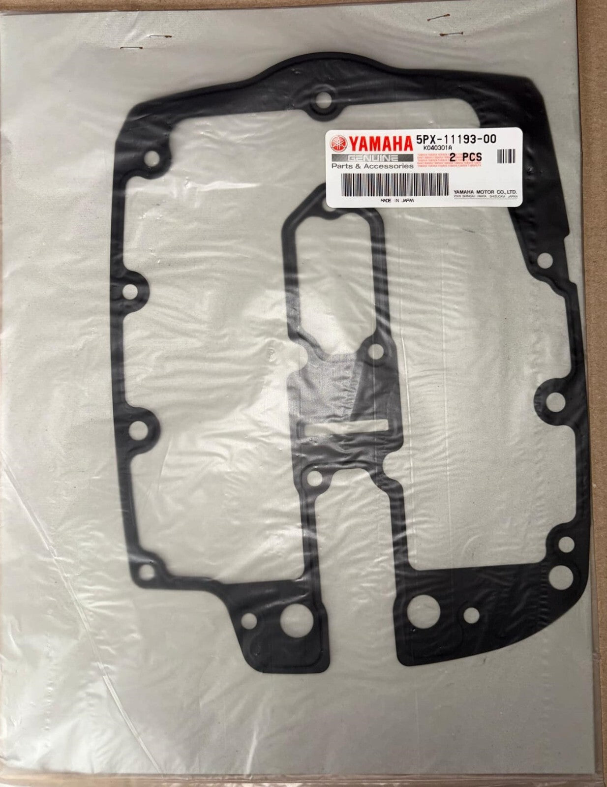 Genuine Yamaha  XV1700 02-09 Cylinder Head 1, Cover Gasket 2 Pack - 5PX-11193-00