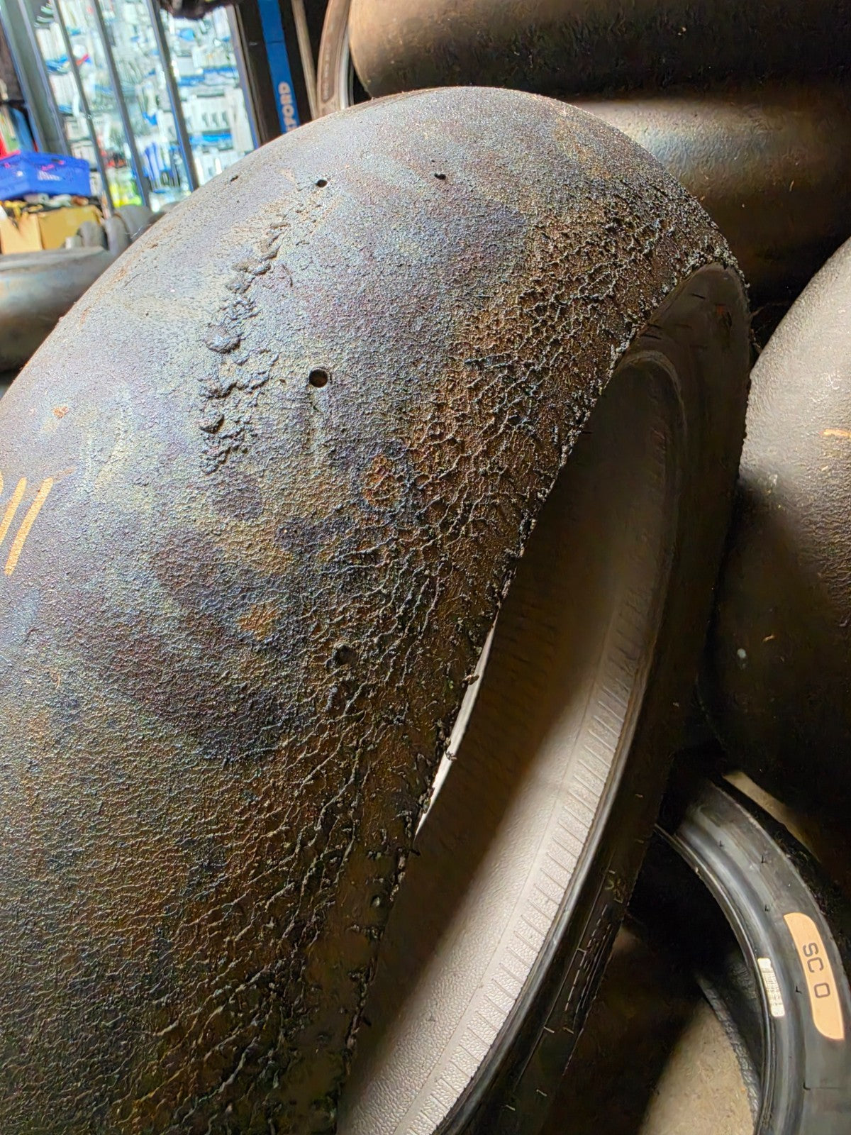 Pirelli Diablo Superbike SC0 190/60-17 Used BSB Scrub Motorcycle Tyre - SR11