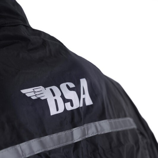 BSA Waterproof Motorcycle Motorbike Over Jacket - Black