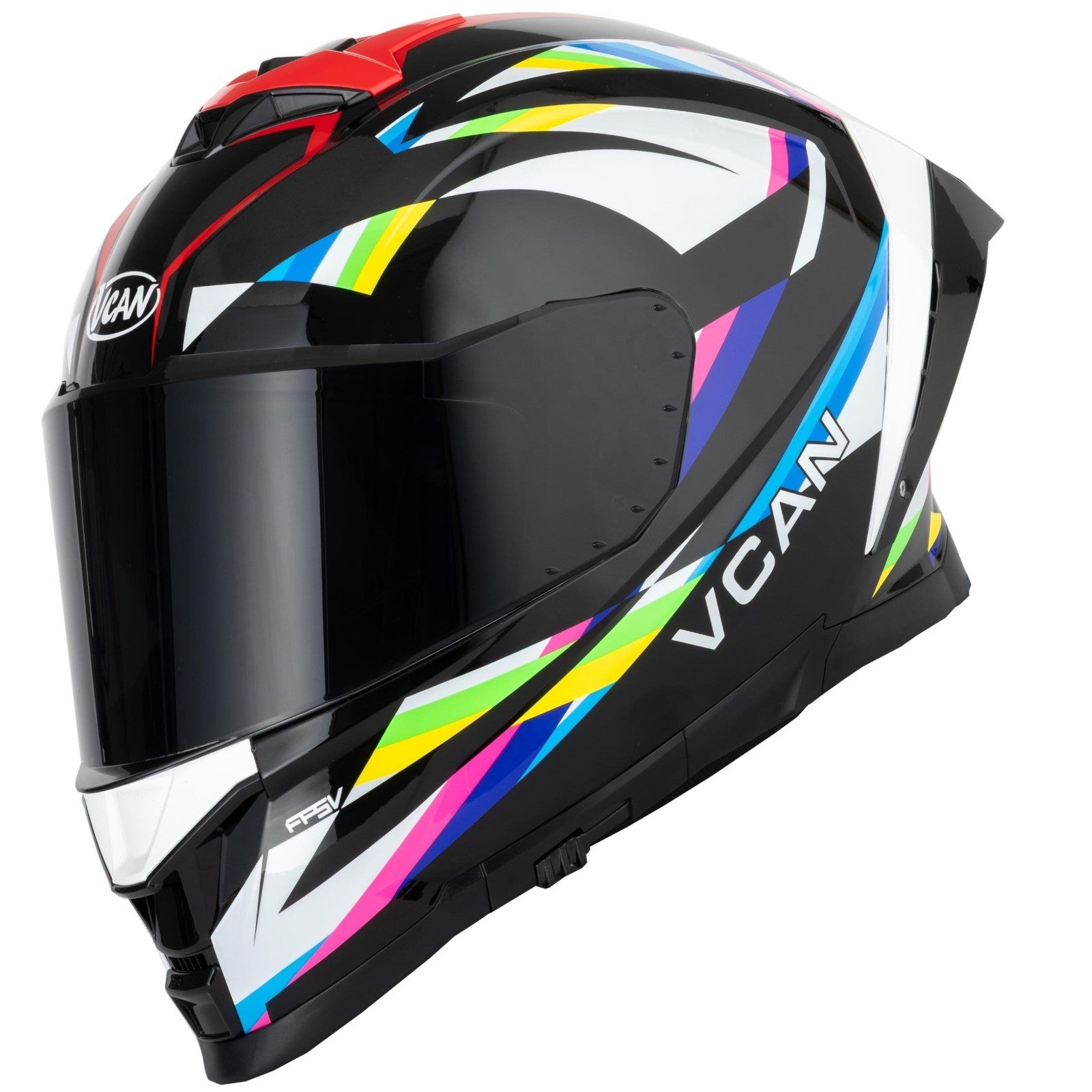 Vcan H162 Lifeforce Rainbow ECE2206 ACU Gold Motorcycle Motorbike Helmet