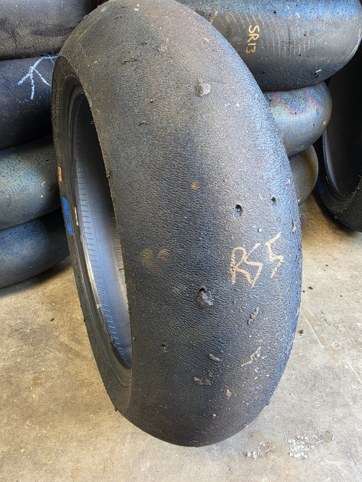 Pirelli Diablo Superbike SC1 200/60-17 Used BSB Scrub Motorcycle Tyre - RS5