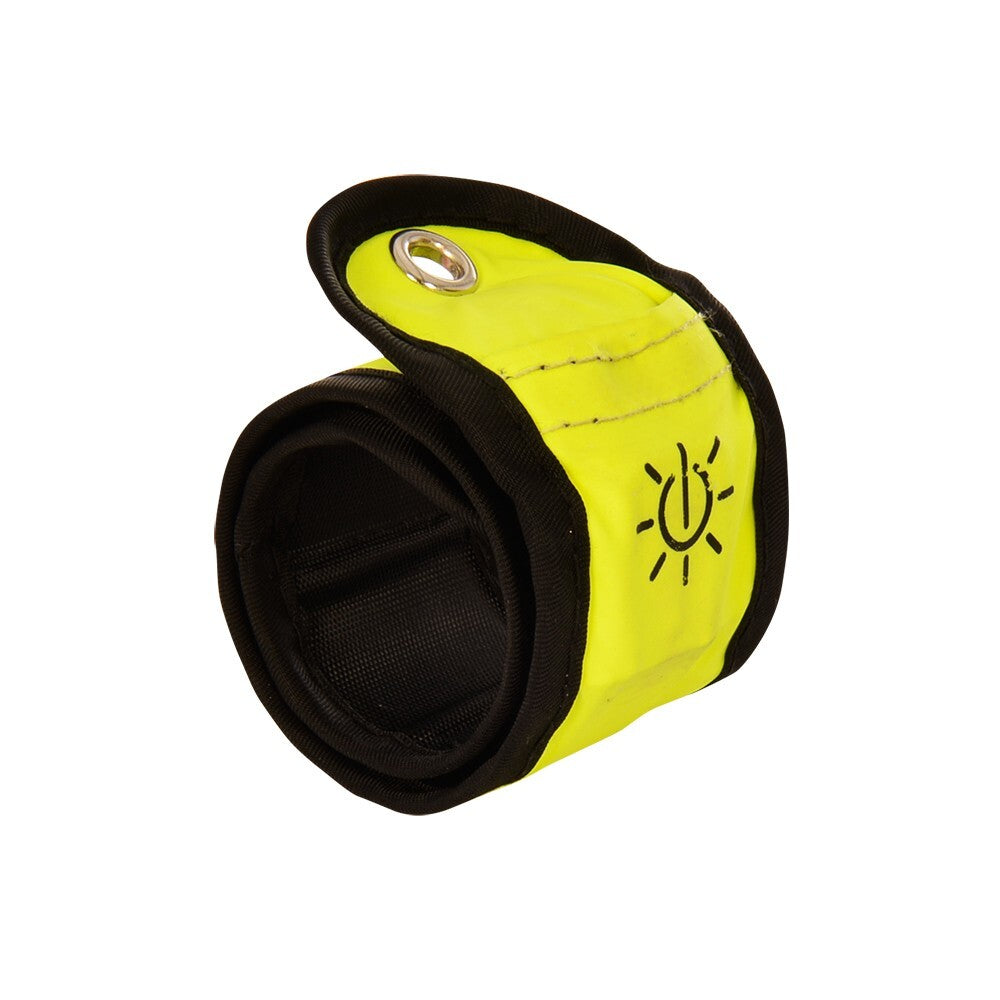 Oxford Bright Halo Wrap Fluro Yellow Light Up Hi-viz Slap Band Cycling Hiking