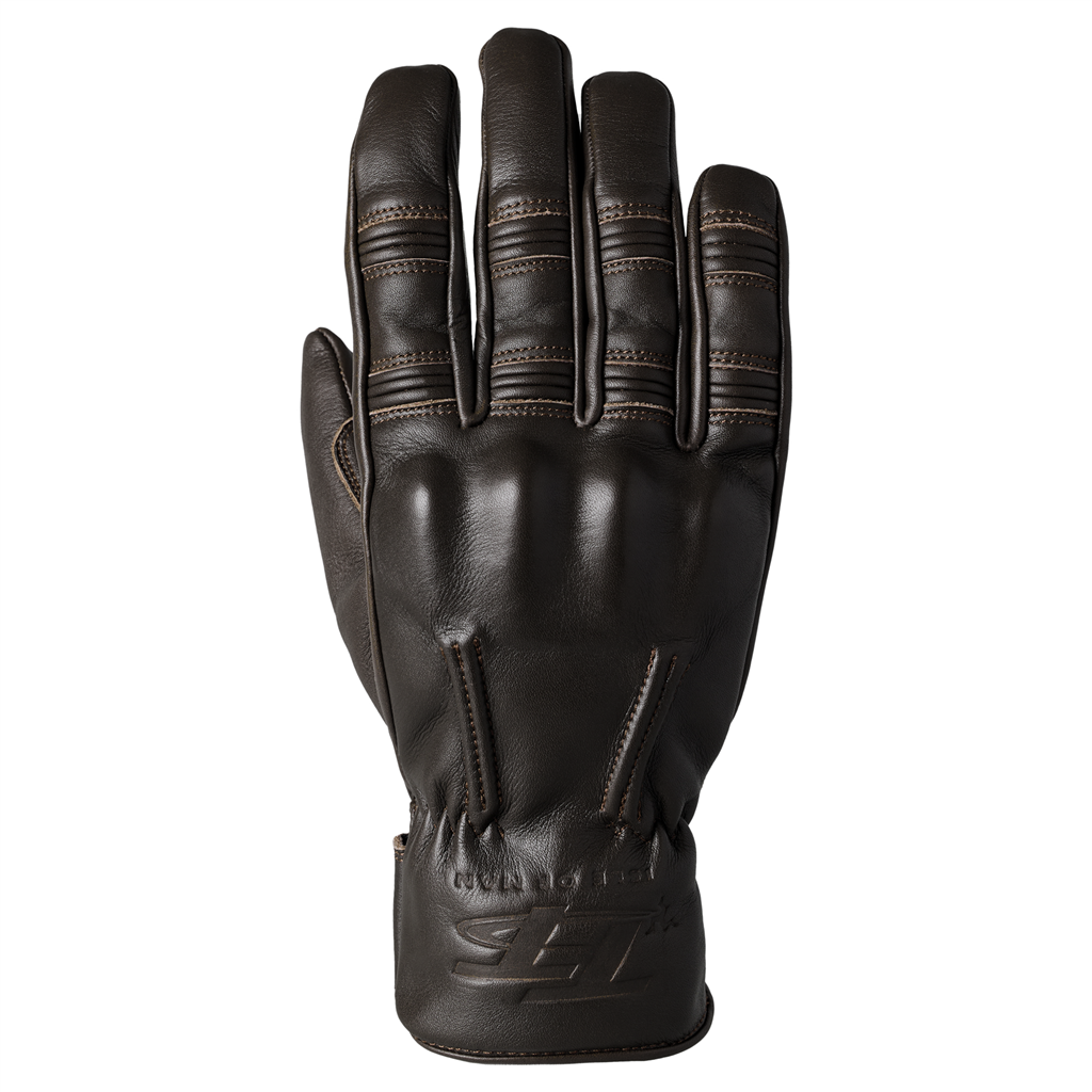 RST IOM TT Hillberry 2 Classic Leather CE Motorcycle Motorbike Gloves - Brown