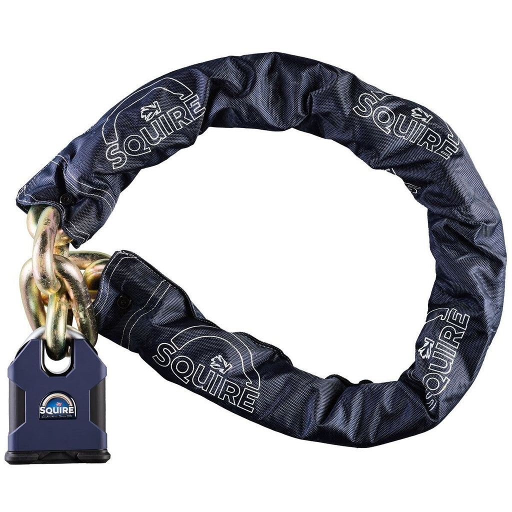 Motorcycle Bicycle Squire Behemoth 22mm Chain SS100CS inc. Sold Secure - Diamond