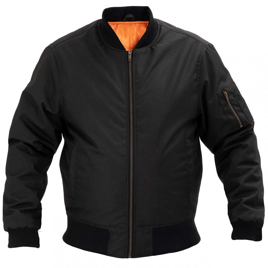 Rayven Combat Aramid Black Waterproof CEAA Motorcycle Motorbike Bomber Jacket