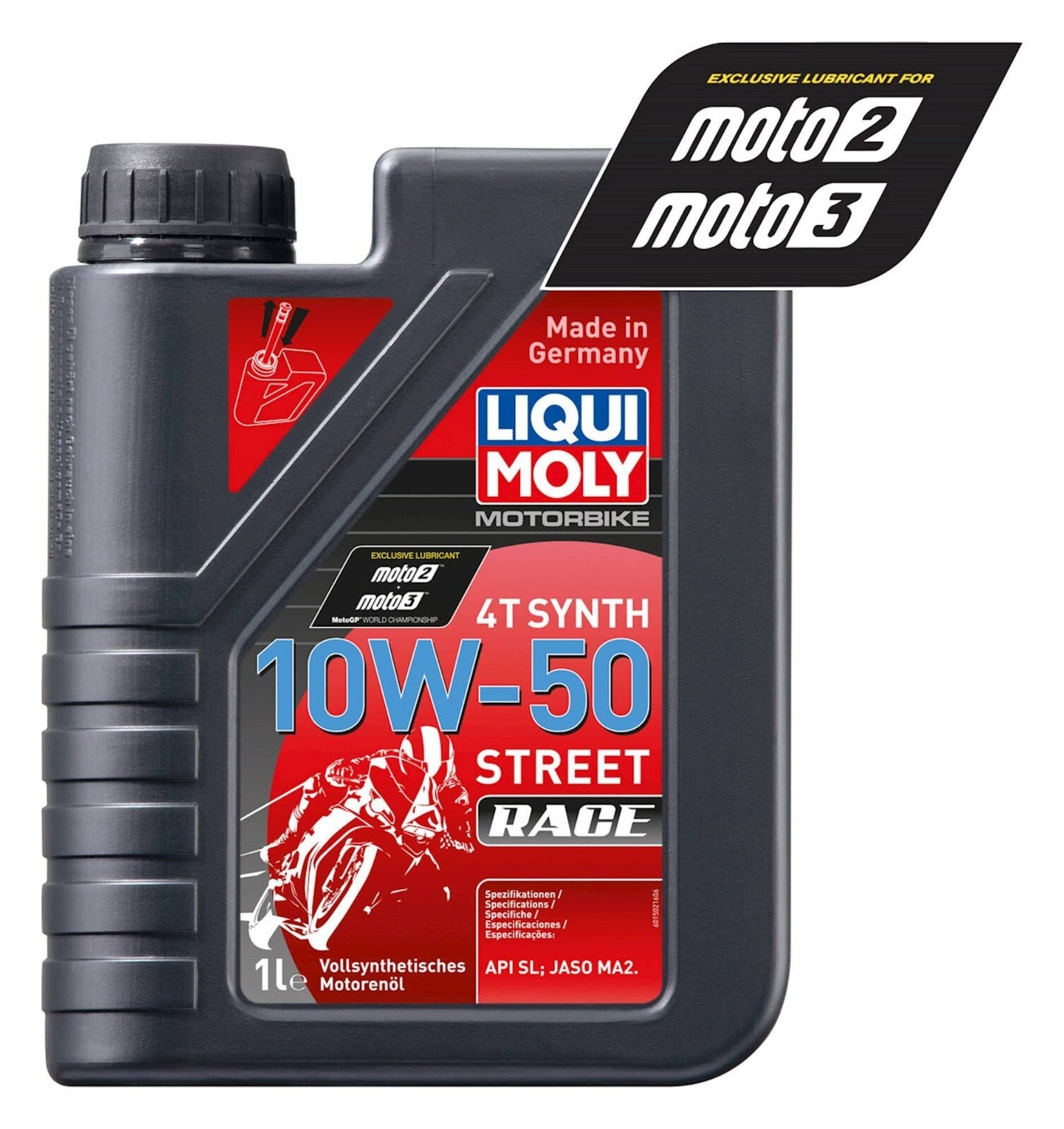 Liqui Moly 4T Fully Synthetic Street Race Motorcycle Motorbike Oil 10W-50 1L