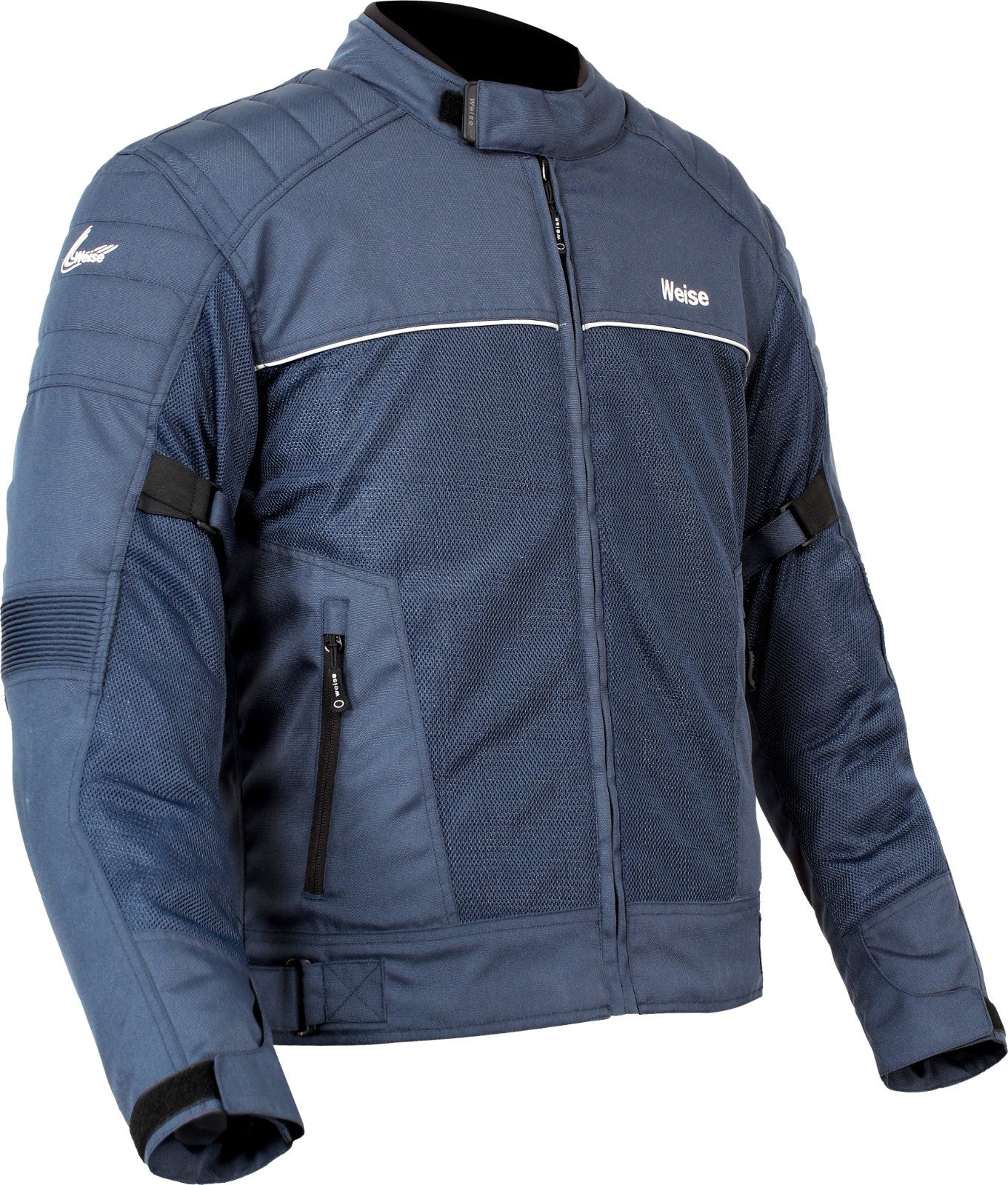 Weise Scout CE AA Mesh Air Summer Textile Motorcycle Motorbike Jacket - Blue