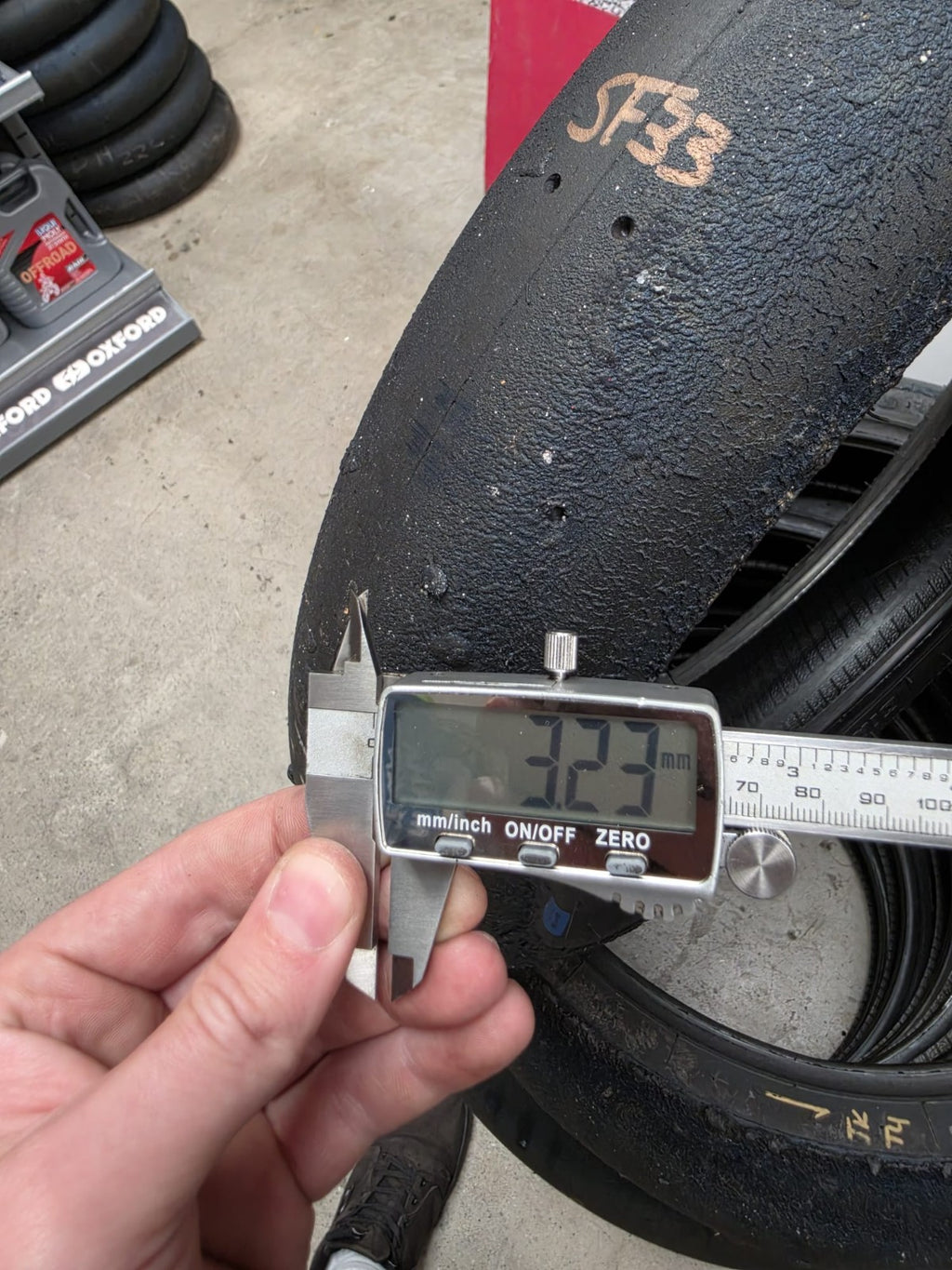 Pirelli Diablo Superbike SC1 125/70-17 Used BSB Scrub Motorcycle Tyre - SF33
