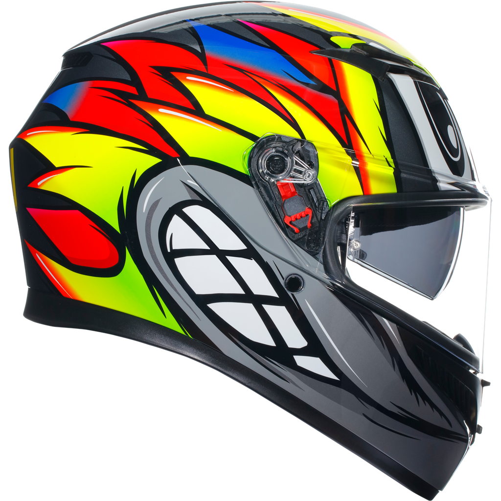 AGV K3 Birdy 2.0 Yellow Red ECE2206 ACU Full Face Motorcycle Motorbike Helmet