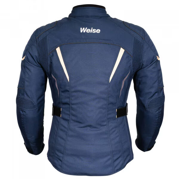 Weise Nashua Waterproof Textile CEAA Motorcycle Motorbike Jacket - Blue