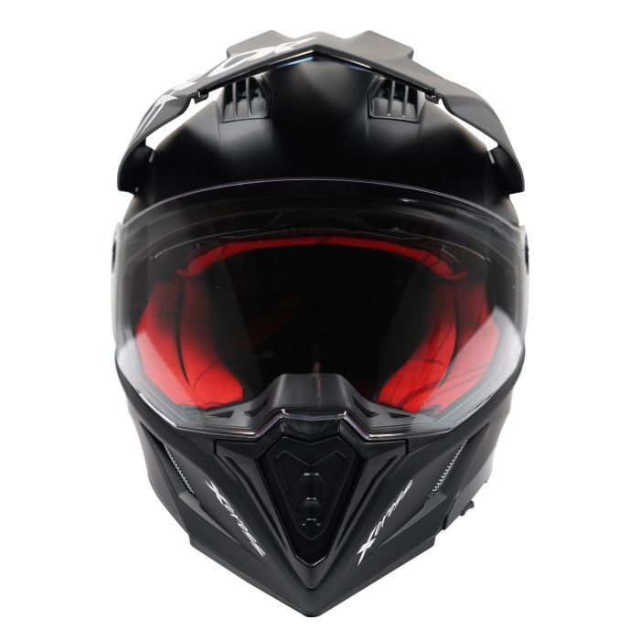 Axor X-Cross Adventure Full Face Motorcycle Motorbike Helmet - Matt Black