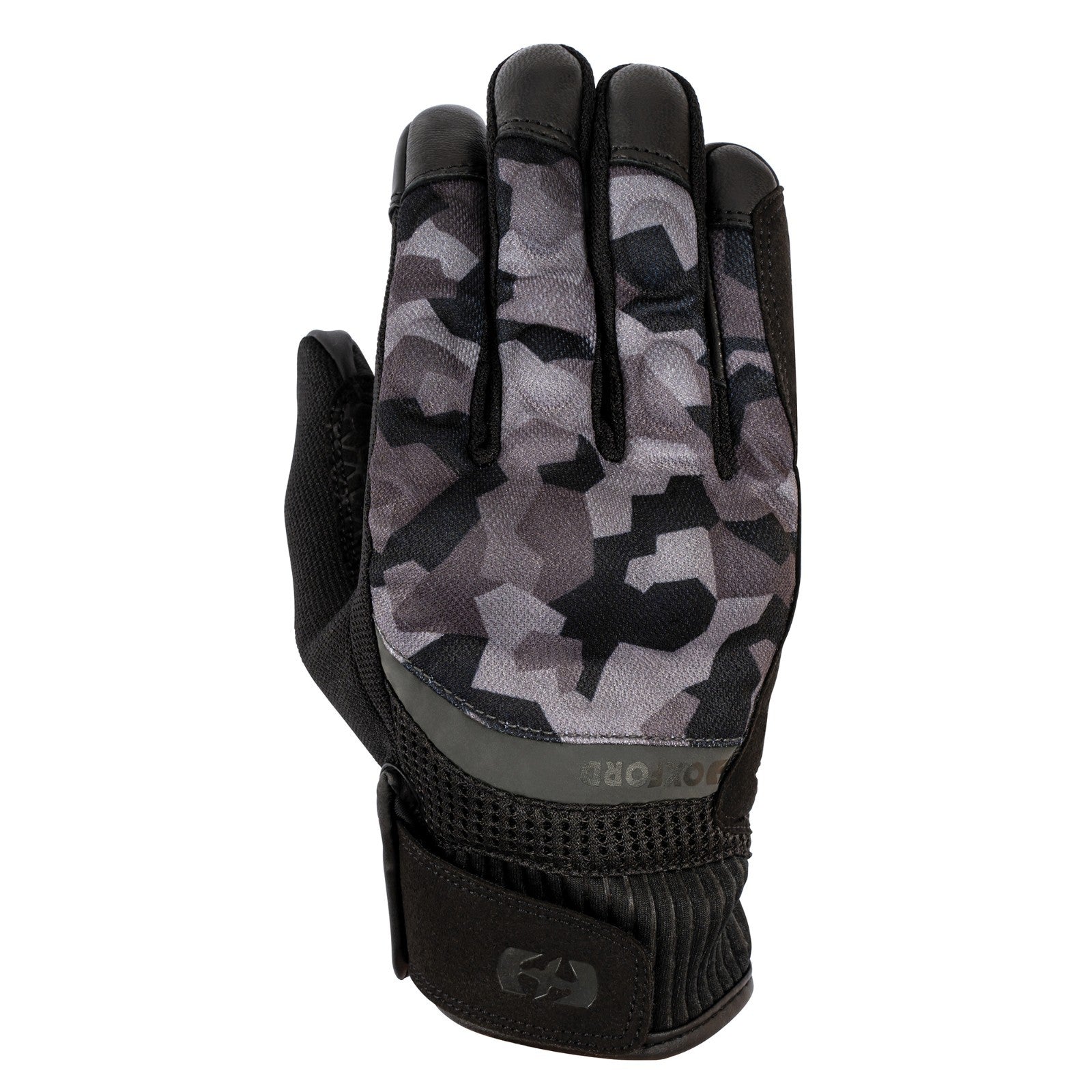 Oxford Byron Mixed Summer Motorcycle Motorbike Gloves - Grey Camo