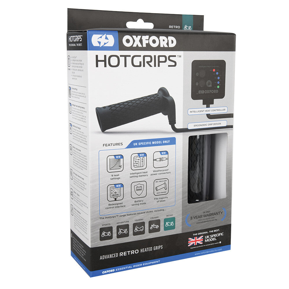 Oxford Motorcycle Heated Grips Advanced Motorbike Motorcycle HotGrips Retro