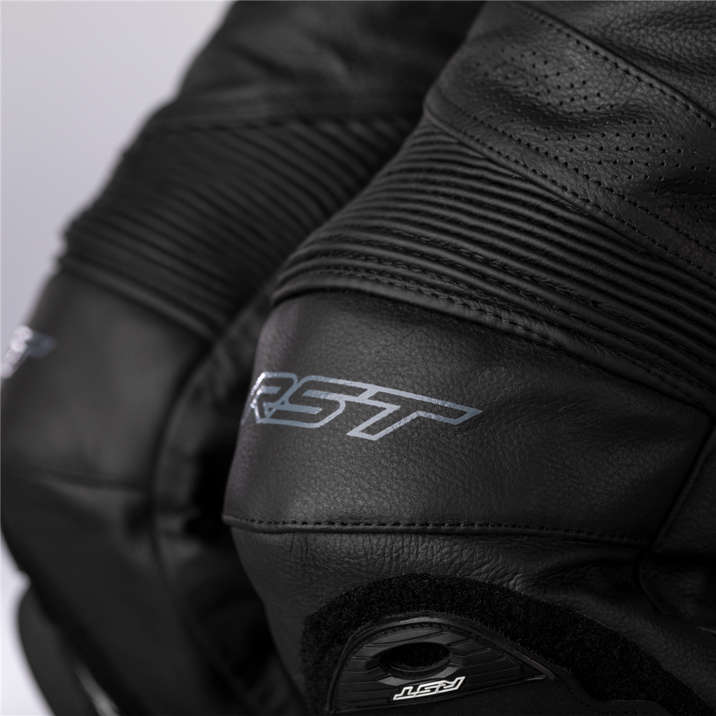 RST S1 CE AAA Ladies Womens Leather Motorcycle Motorbike Trousers Jeans - Black