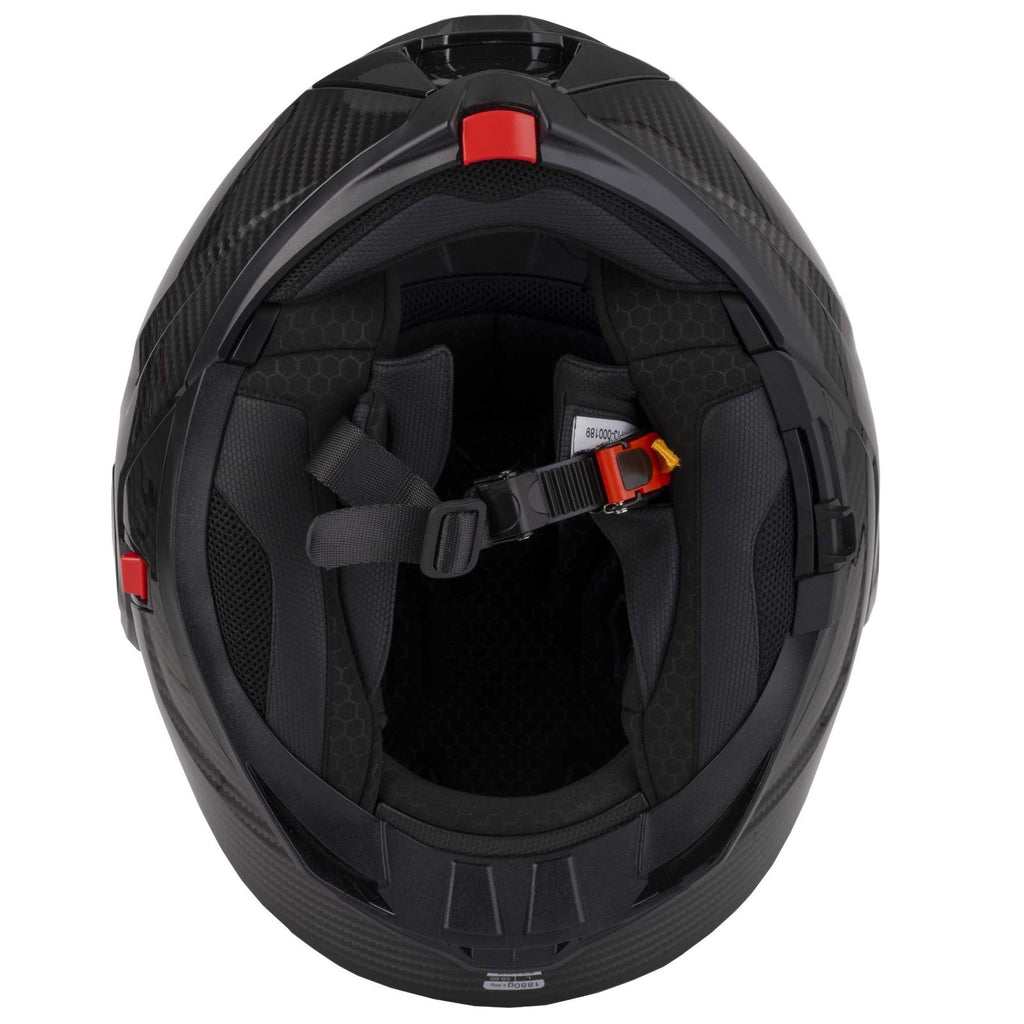 Vcan H299 Apache FCW Carbon Look Reverse Flip Over Motorcycle Motorbike Helmet
