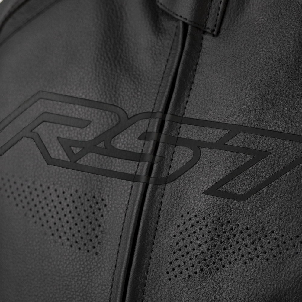 RST S1 CE AAA Leather Motorcycle Motorbike Sports Jacket - Stealth Black