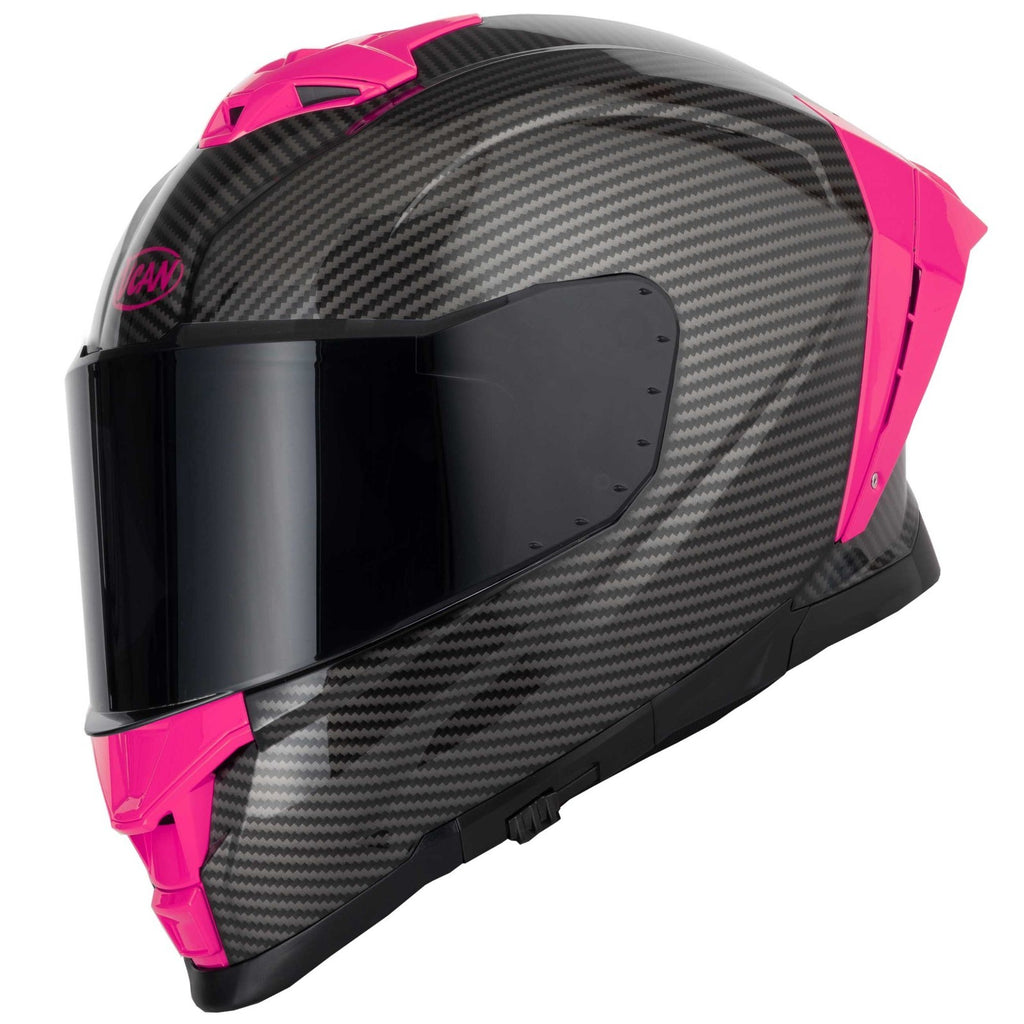 Vcan H162 X-Zero Pink ECE2206 ACU Gold Motorcycle Motorbike Full Face Helmet