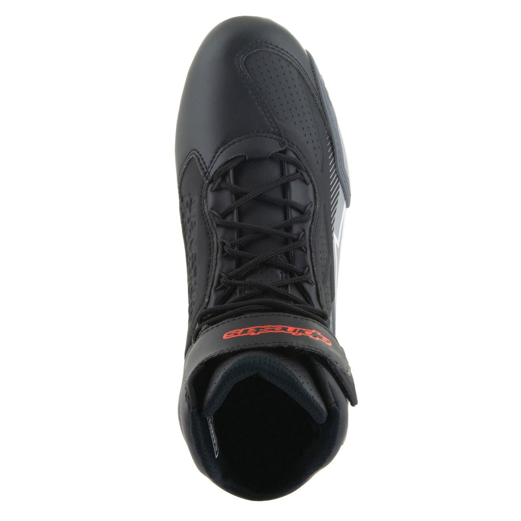 Alpinestars Faster 3 Motorcycle Motorbike CE Shoes Black Grey Red Fluo