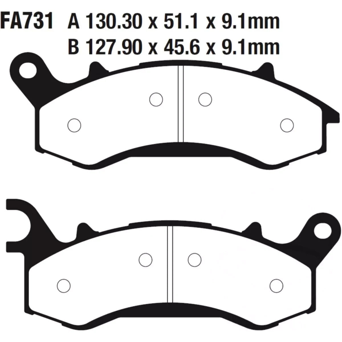 EBC Front Disc Brake Pads FA731R - SINNIS / LEXMOTO