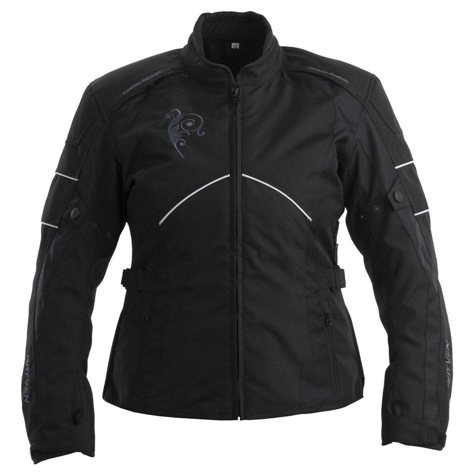 Rayven Juno Black Waterproof Ladies Motorcycle Motorbike Jacket