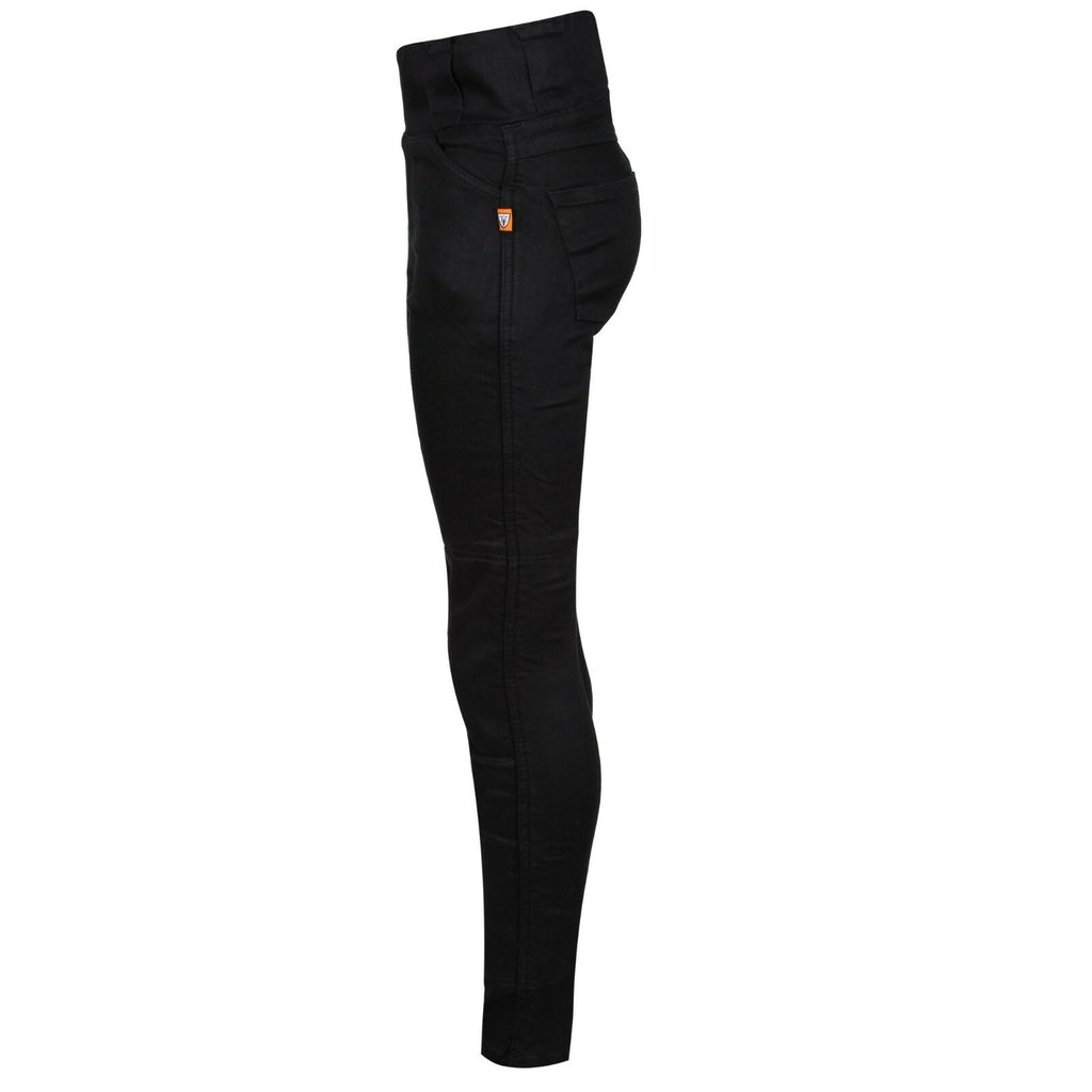 Moto Girl Melissa Ladies Aramid Lined Motorcycle Motorbike Black Jeggings