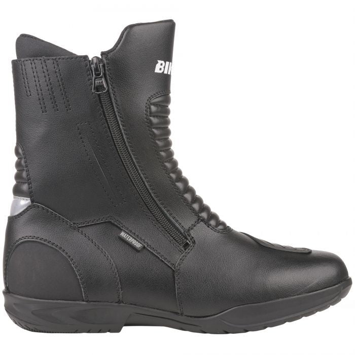 Bike It Preto Black Mid Length Waterproof Motorcycle Motorbike Boots