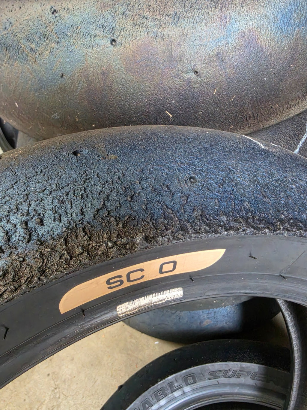 Pirelli Diablo Superbike SC0 190/60-17 Used BSB Scrub Motorcycle Tyre - SR20