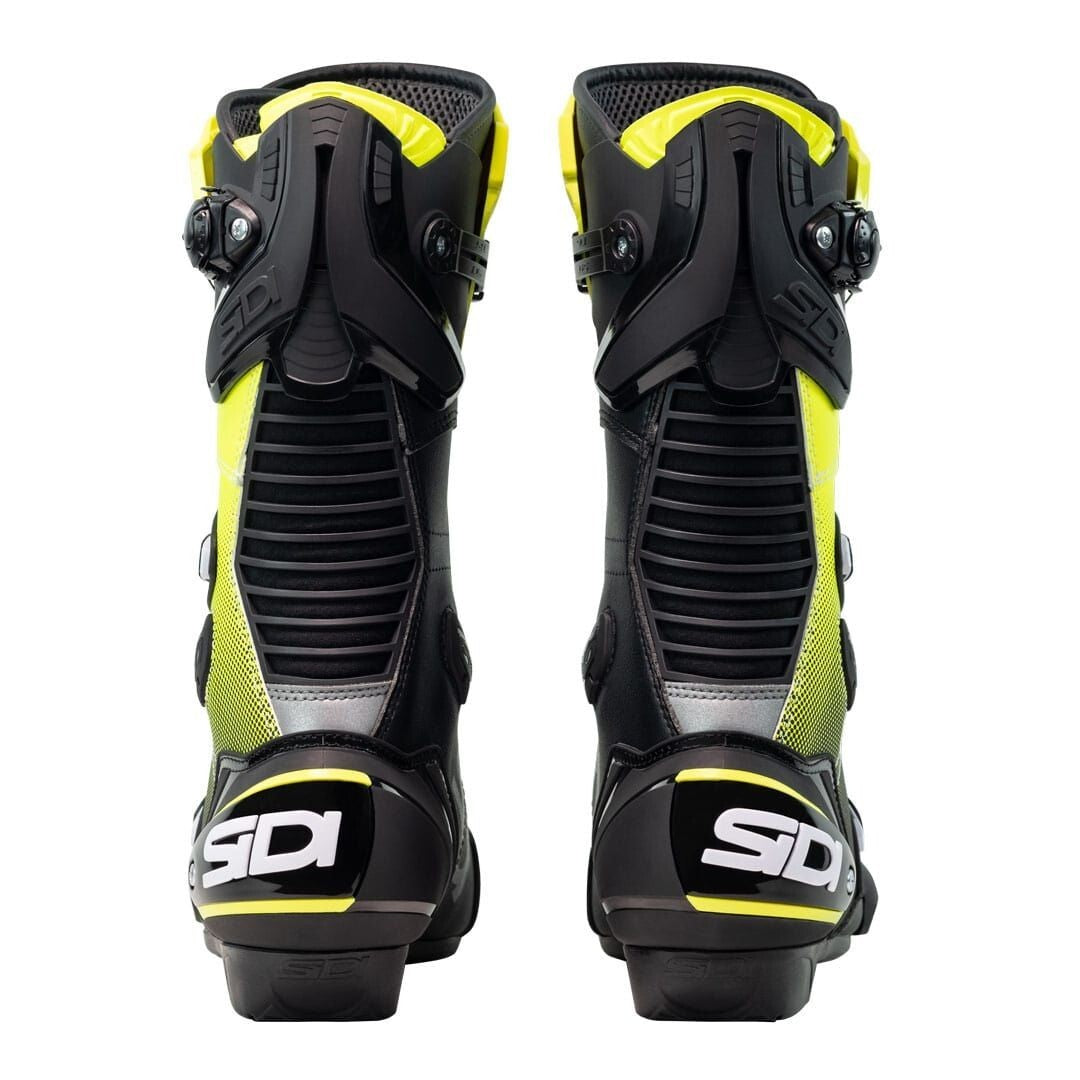Sidi Mag-1 Sports Race Track Day Adjustable Motorcycle Motorbike Boots Black Yel