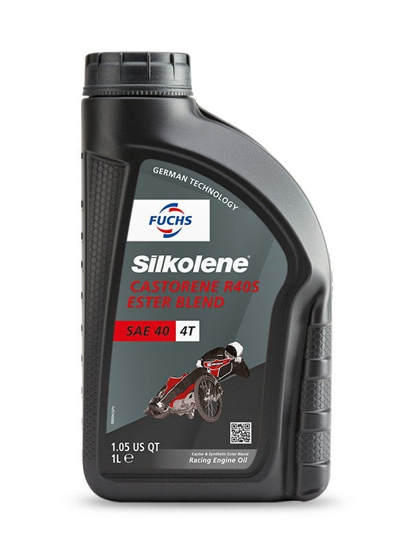 Silkolene 4-Stroke Castorene R40S Ester Fully Synthetic Pro Engine Oil SAE40 -1L